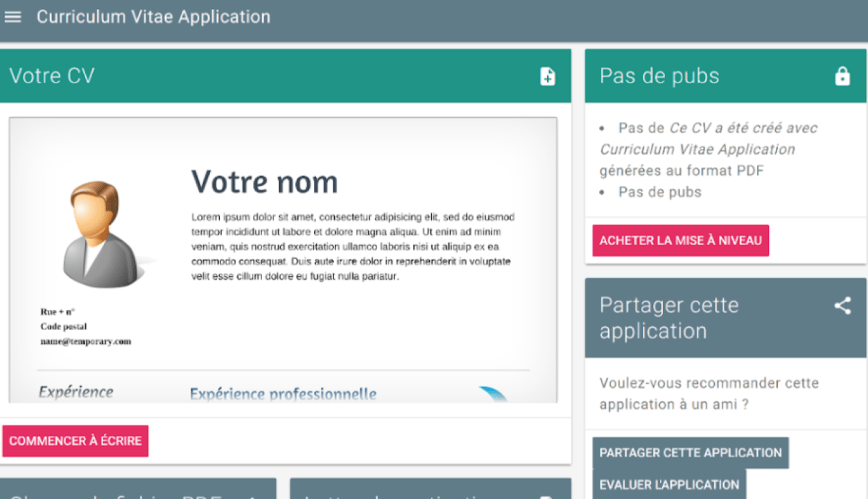 Les 5 Meilleures Applications Pour écrire Un CV En 2024