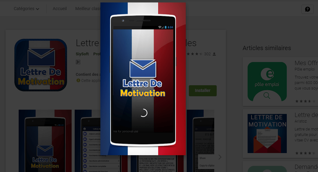 Lettre de Motivation – Modèles