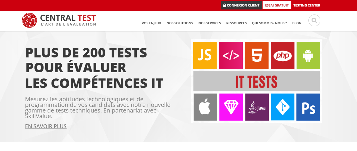 Site central test