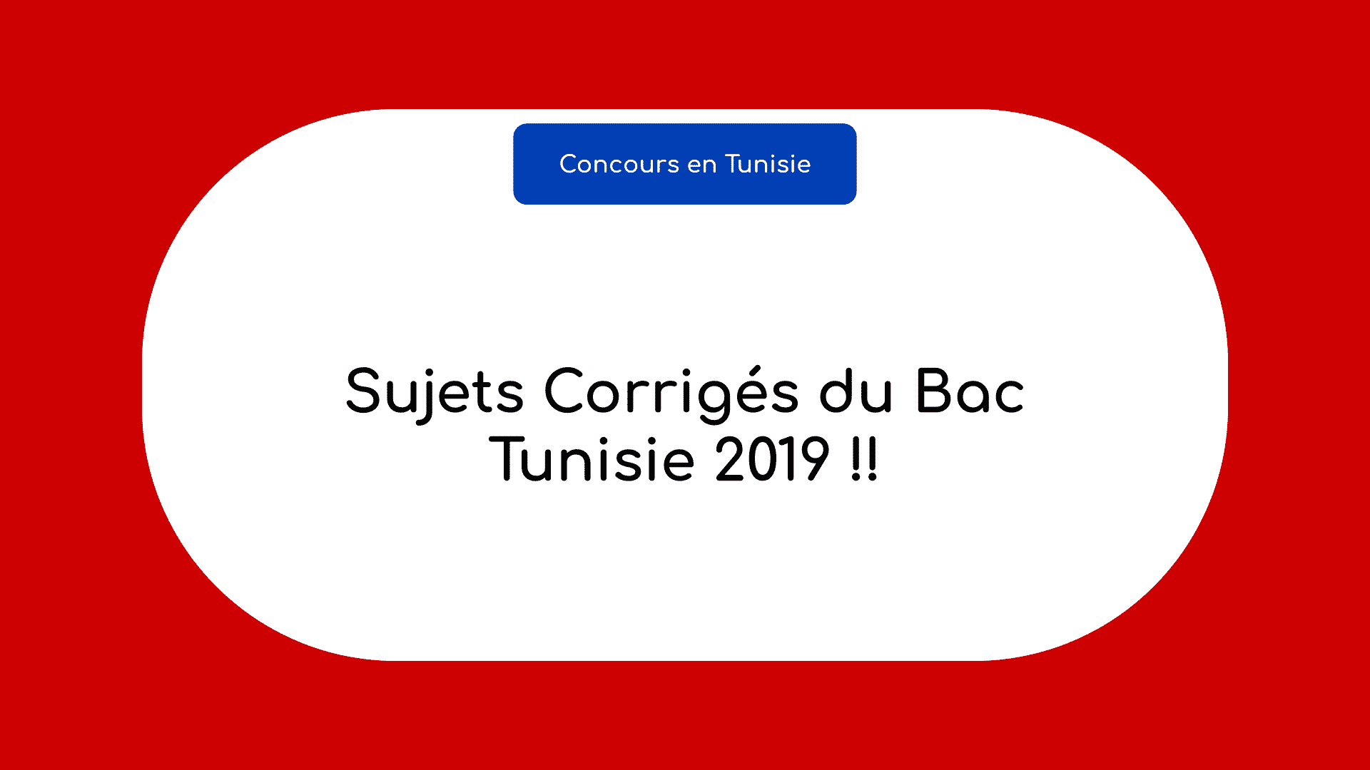 Bac Tunisie 2019