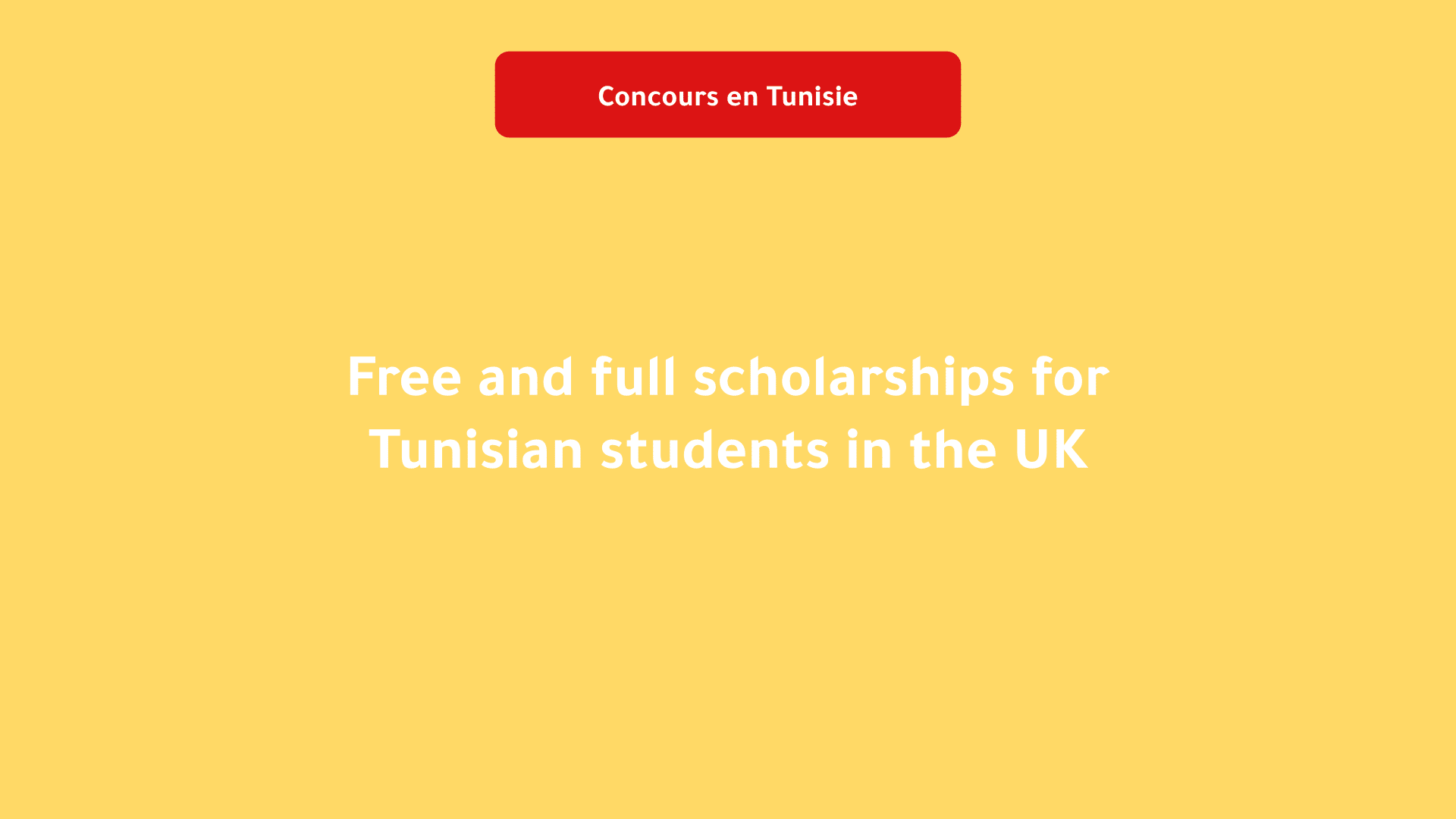 scholarships for Tunisian students in the UK